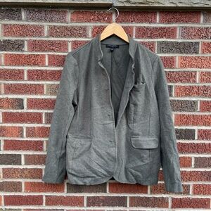 Banana Republic Forest Green Button Down Collared Blazer Jacket